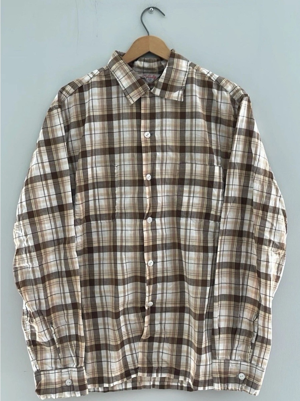 Vintage 1960s Cluett Peabody Cotton Loopcollar Shirt Size Medium